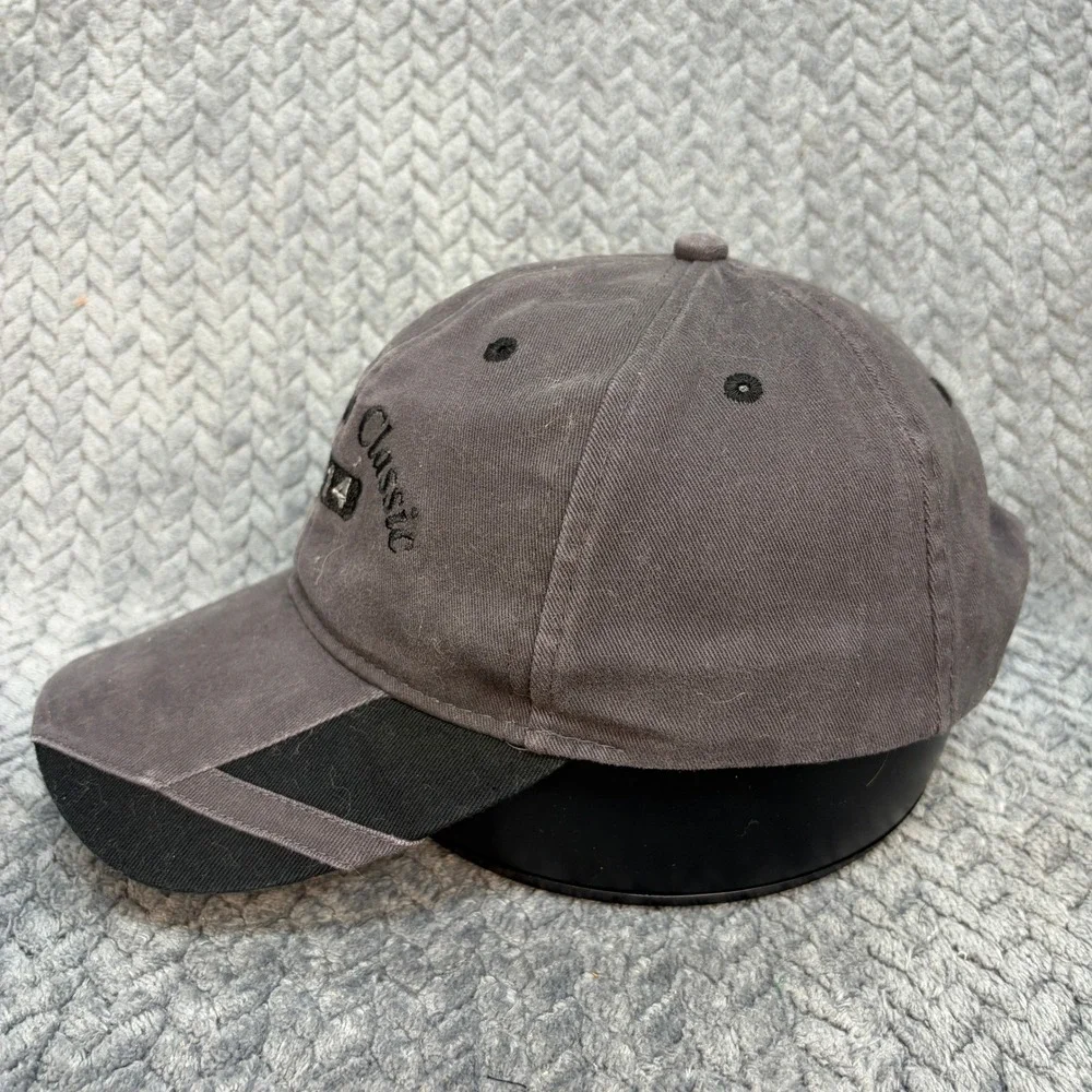 The Beau Classic 2014 Baseball Cap Gray Black Adjustable Strap Hat OSFM
